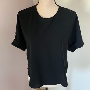 Uniqlo Cuff Short Sleeve Blouse